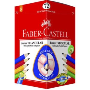 Junior Triangular Graphite pencils, class pack of 72 72 Faber-Castell Jnr Triangular Pencils