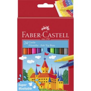 Faber-Castell 24 Fibre Tip Pens Assorted