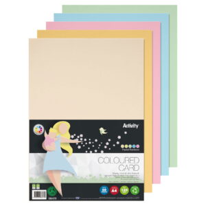 Activity A4 Pastel Multi 160gsm Pack 50