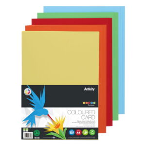 Activity A4 Colour 160gsm Card packed 250