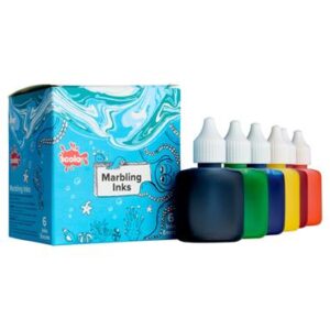 Scola Marbling Ink 6 Assorrted Marbling Ink Std 6 Assorted Colours 25ml