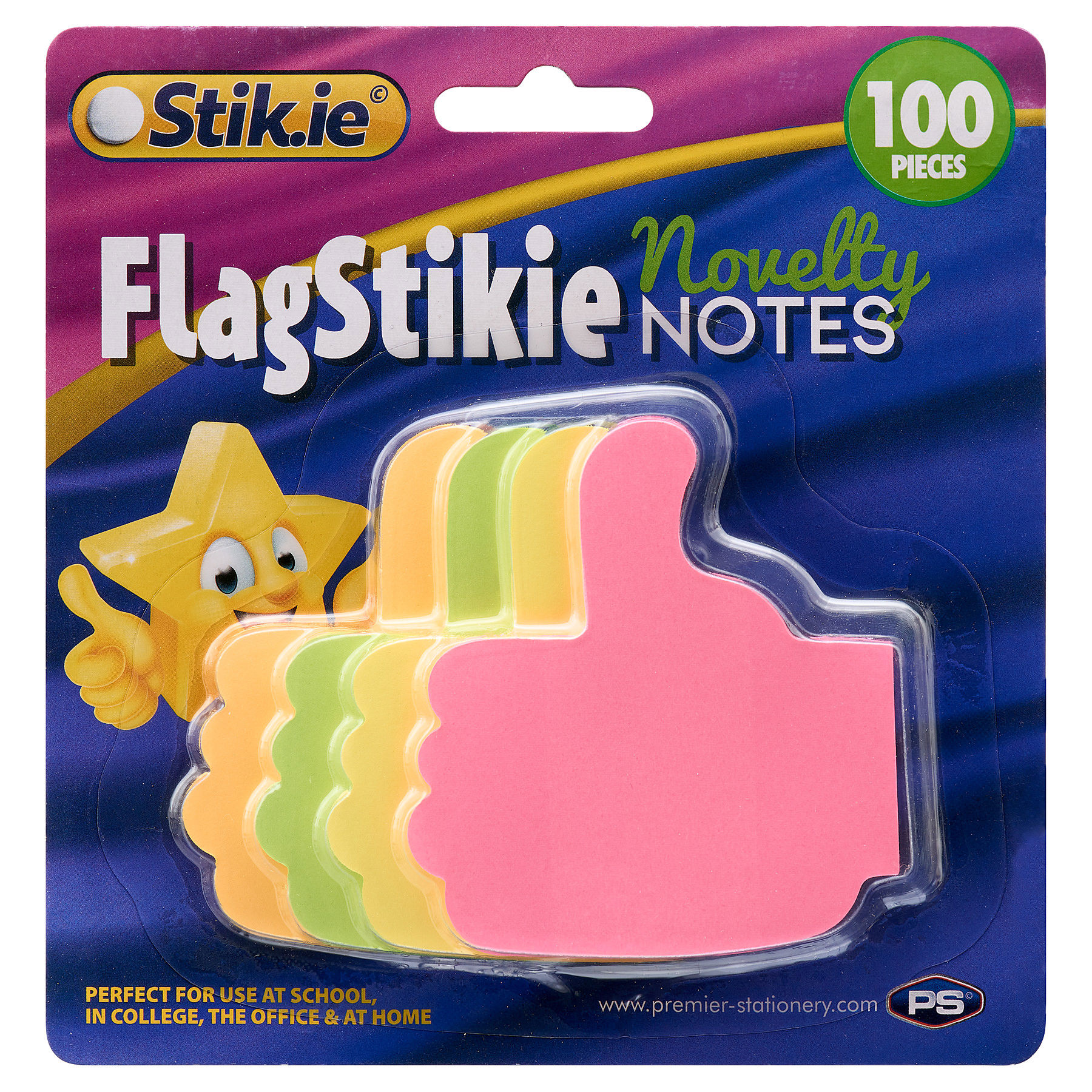 Stik-Ie Card 100 Novelty Flag Stikie Notes – Thumbs Up