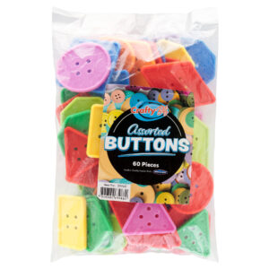 Clever Kidz Sorting Buttons Pack 60