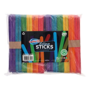Standard Coloured Craft Sticks 200 pcs