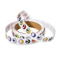 Roll Of Coloured Eyes – Adhesive 1000pcs